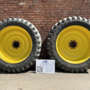 Michelin Agribib 380/90R46 (14.9R46) 8 stud & 380/85R30 (14.9R30) 10 stud John Deere row crop wheels