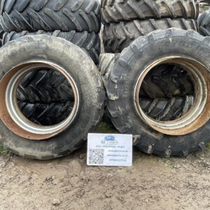 Trelleborg 460/85R38 (18.4R38) Stocks dual wheels with clamps