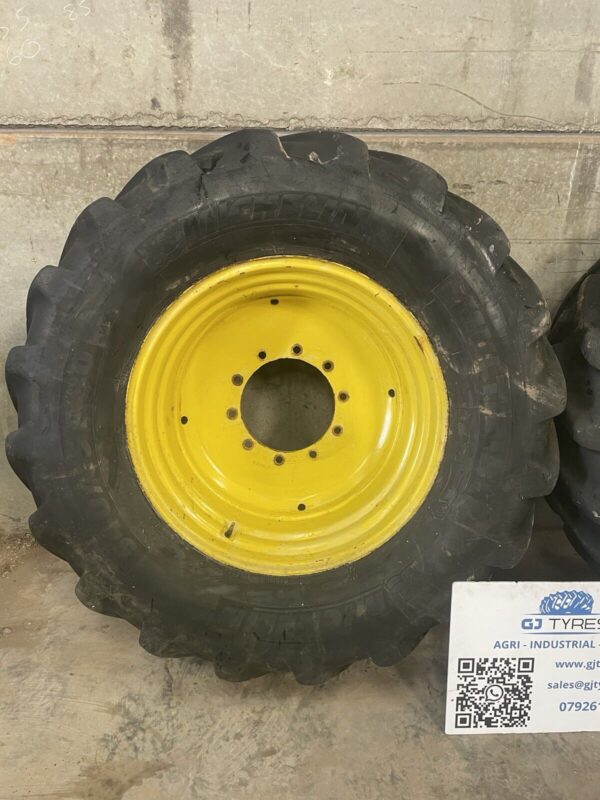 Michelin Multibib 540/65R30 10 stud John Deere wheels - Image 2