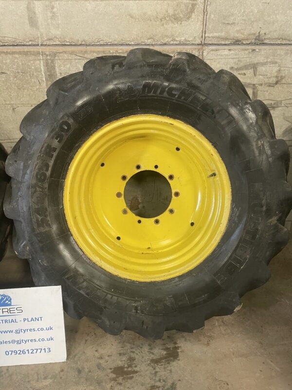 Michelin Multibib 540/65R30 10 stud John Deere wheels - Image 3