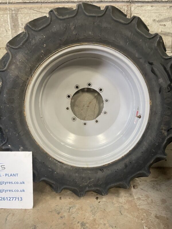 Mitas AC85 320/90R32 (12.4R32) 10 stud Massey Ferguson row crop wheels - Image 2